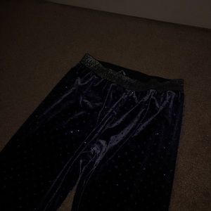 Silky Victoria’s Secret leggings sparkly pokadots and sparkly waistband